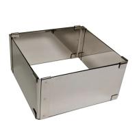 Форма для выпечки рамка раздвижная от15-28см, высота 15см