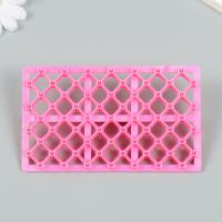 Штамп пластик «Ромб с бабочками», 12.8×7.5 см