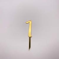 Топпер Цифра 1 (Золотой акрил)