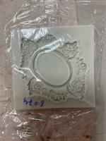 Силиконовый молд Вензели Рамка, 8*7 см №3