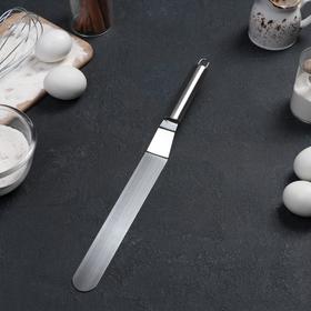 Лопатка металлическая изогнутая, 10 см (рабочая часть)