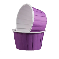 Формы бумажные "Маффин", 50х40 мм, 1 шт, с ламинацией (Фиолетовые)