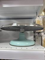 Столик вращающийся профессиональный металлический 31 см (Голубой)