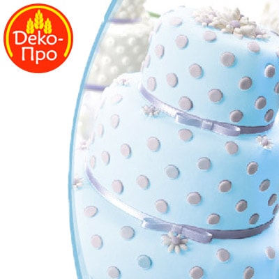 Мастика Сахарная ванильная "Голубая" ТопДекор 600 гр