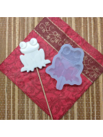 Силиконовая форма для леденцов Лягушонок