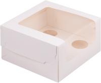 Коробка на 5 капкейков 180х180х100 мм, с увеличенным окном