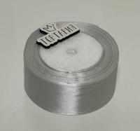 Лента атласная 38 мм (цвет №68 св серый) 22,7 метра