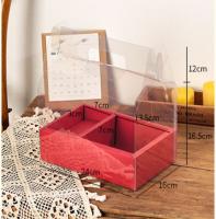 Коробка для дессертов и цветов (красная)