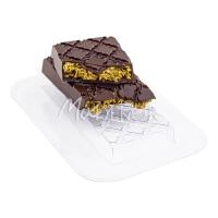 Форма пластиковая "Плитка" для дубайского шоколада №3 Резная 150*70*20 мм