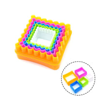 Набор пластиковых вырубок (квадрат) 5 шт