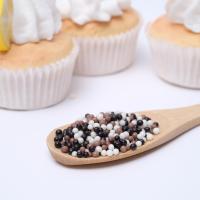 Посыпка с мягким центром "Бисер" белая, черная, коричневая, 50 г