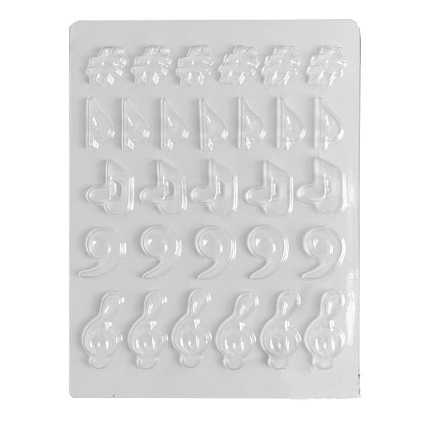 Пластиковая форма для шоколада ноты