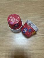 Бумажные формы "Маффин" Merry Christmas красные, 5 шт