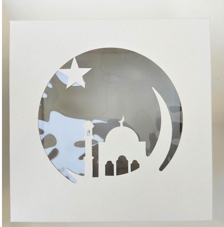 Коробка для торта 300х300х190 мм, с окном тематическая