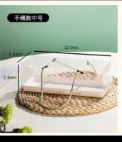 Коробка для рулета и прочих дессертов, 22.5×7,8х7,8 см с ручками