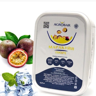 Пюре Маракуйя Agrobar (Агробар) замороженное, 250 гр