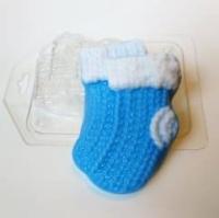 Пластиковая форма Вязаные бабушкины носочки 6,5х9,5 см