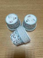 Бумажные формы "Маффин" принт белые медведи, 5 шт