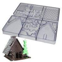 Форма поликарбонат Новогодний домик 2шт