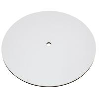 Подложка ЛХДФ d 30 см (белая) 3 мм, (Отверстие 10 мм)