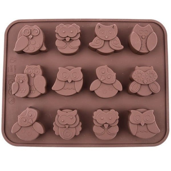 Форма для шоколадных конфет силиконовая Совы