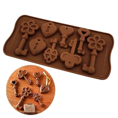 Силиконовая форма для шоколада Ключики