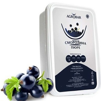 Пюре Черная смородина Agrobar (Агробар) замороженное, 250 гр