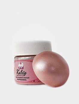 Блеск пищевой Kafety плотный Розовый жемчуг, 5 г.