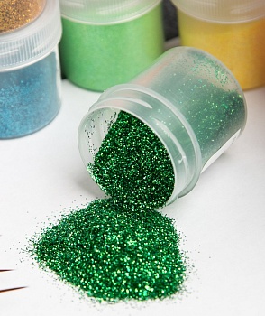 Блестки декоративные «Зеленый» 10 гр