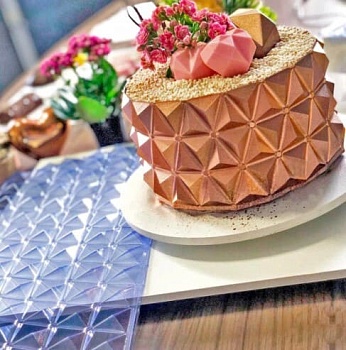 Пластиковая 3D форма для украшения торта «Дизайн №3»