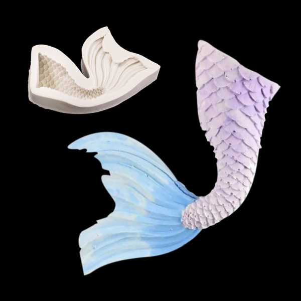 Хвост русалки изогнутый 9см