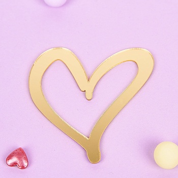 Украшение фигурное «Сердце» №7 (5см)