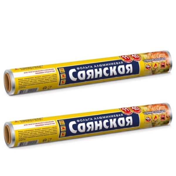 Фольга саянская  290х10м 11мкм особо прочная