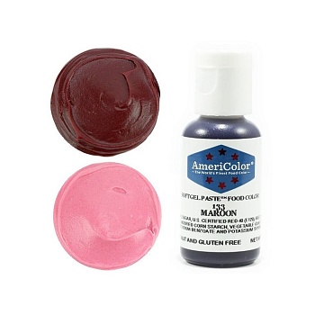 Гелевая краска #133 Americolor Maroon «Малиновый» 21 гр