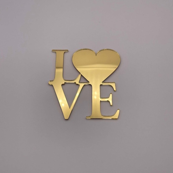 Топпер на бенто торт Love № 4