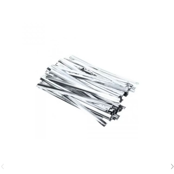 Твист лента (Серебро) 8 см для пакетиков 100 шт