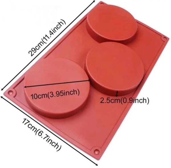 Форма силиконовая Диски 10 см / Китай
