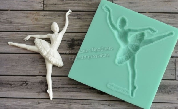 Силиконовый молд "Балерина" 9см