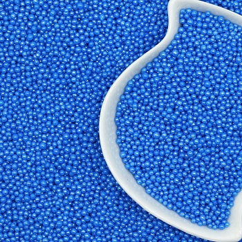 Посыпка кондитерская «Жемчуг 2мм» (цвет Синий) 50г.