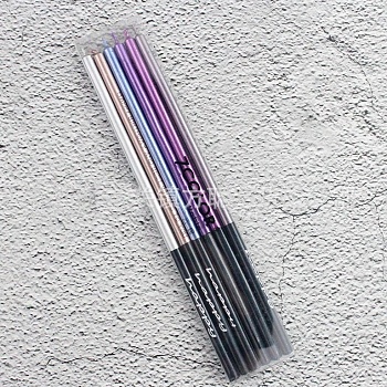 Набор свечей для торта «Гламур» (цветной  металлик, 15 см) 6 шт