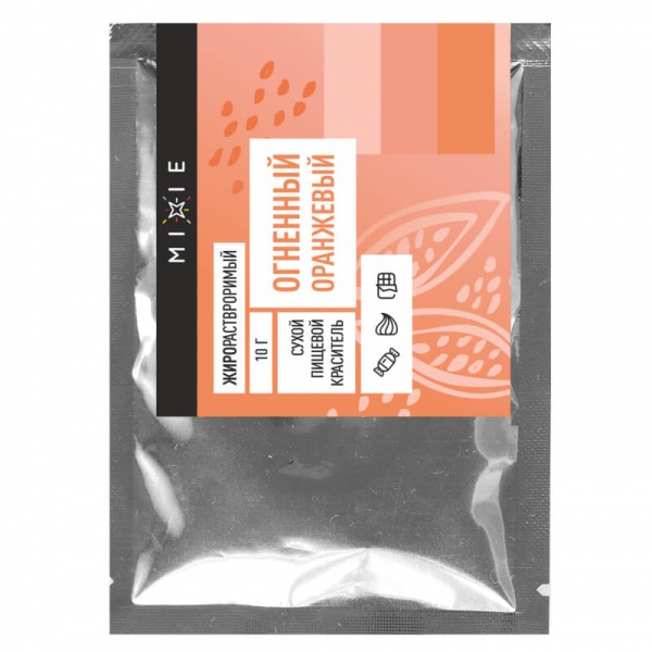 Краситель сухой MIXIE, жирорастворимый, Огненный оранжевый, 10 г