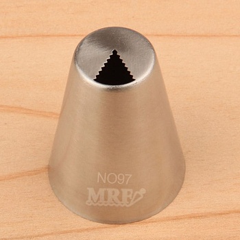 Насадка кондитерская № 097 «Лист тюльпана узкий ребристый»