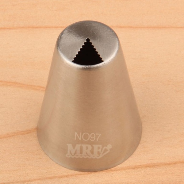 Насадка кондитерская № 097 «Лист тюльпана узкий ребристый»