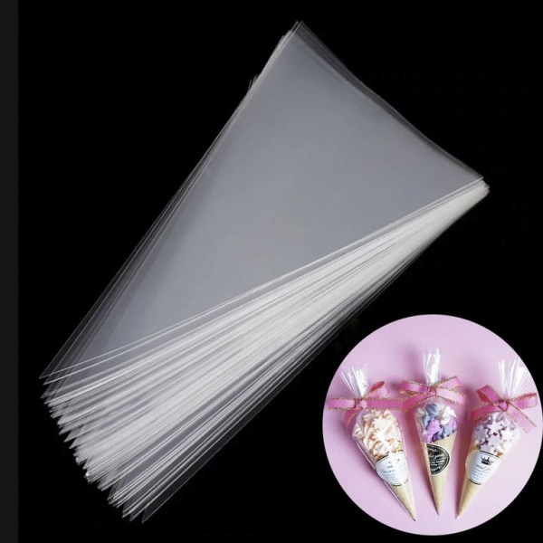 Пакет конус для сладостей 16*30 см (100 шт)