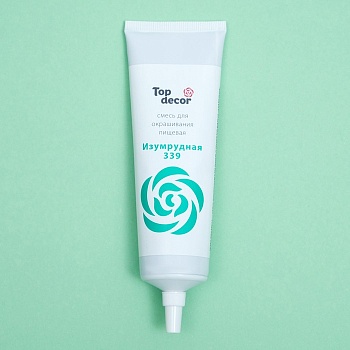 Смесь для окрашивания пищ. продуктов Top decor "Изумрудная", 100 гр.