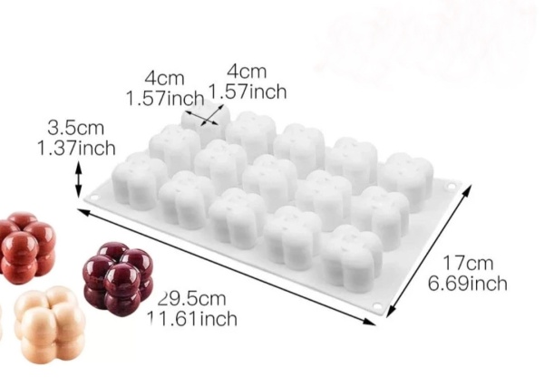 Силиконовая форма облачко 4*4см