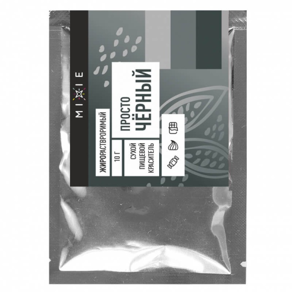 Краситель сухой MIXIE, жирорастворимый Просто чёрный, 10 г