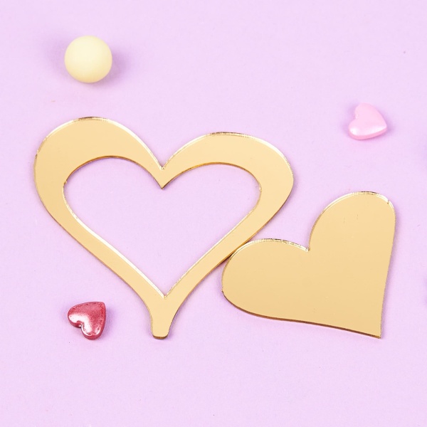 Украшение фигурное «Сердце» №4 (5,5 см)