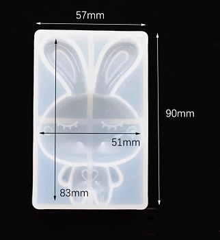 Силиконовая форма "Мультяшный кролик"