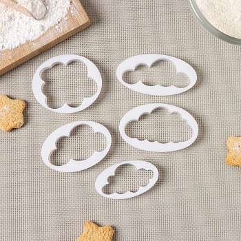Набор выемок кондитерских для марципана и теста Облако, 5 шт, 7,8×4,6×1 см